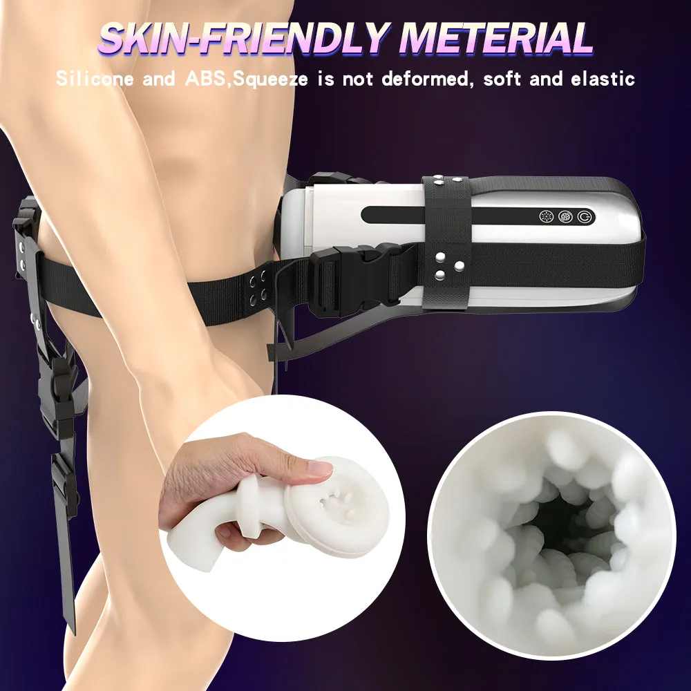 Strap-on Male Masturbator Blowjob Machine - Vacuum Oral Sucking Vibrating Sex Toys for Men