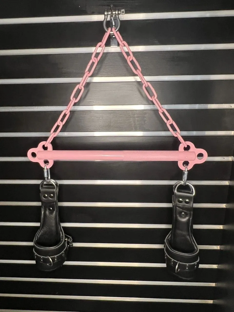 Suspension Cuffs Padded Leather Restraints Locking Buckle Bondage Wrist or Ankle Cuff BDSM Hanging Gear Kit Set - Pair