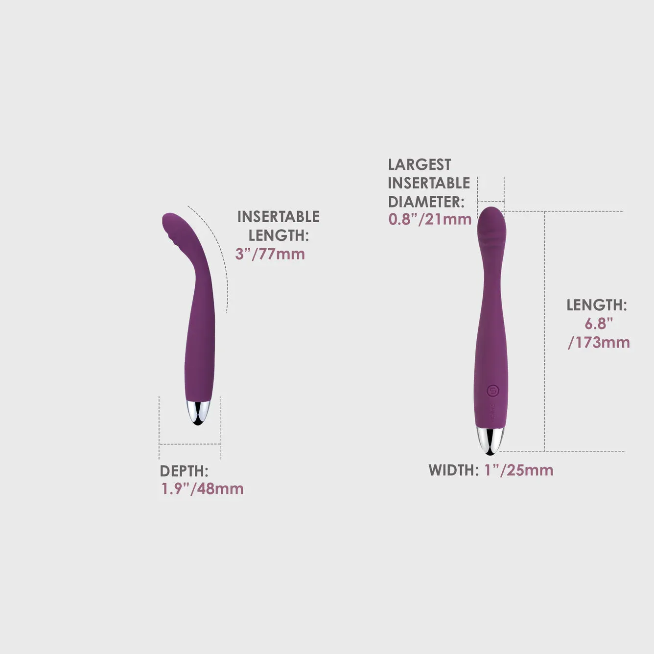 SVAKOM Cici Slim Flexible G-Spot Vibrator - Violet