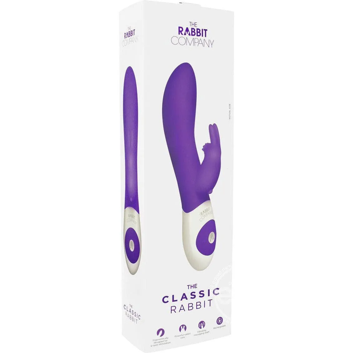 The Classic Rabbit Multi Function Rechargeable Silicone Vibrator Waterproof