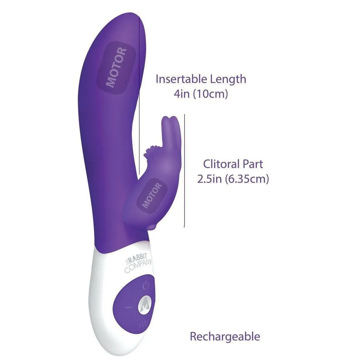 The Classic Rabbit Multi Function Rechargeable Silicone Vibrator Waterproof