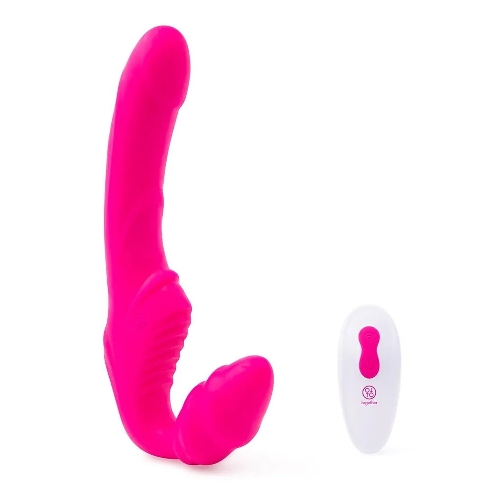 Together Strapless Remote Control Vibrator Pink