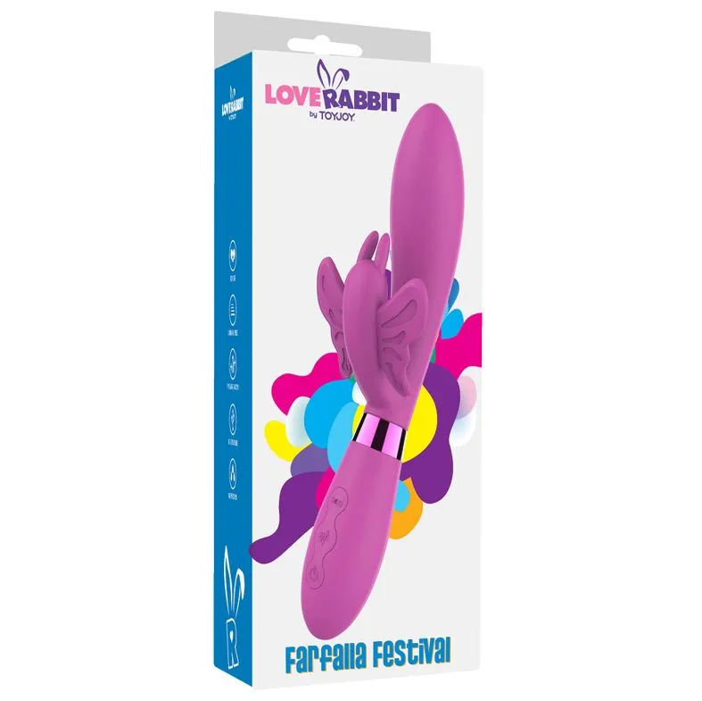 ToyJoy Love Rabbit Farfalla Festival Vibrator Purple