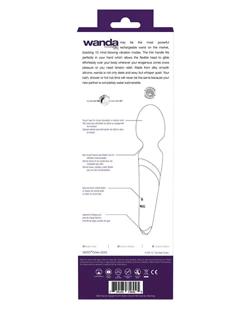 VeDo Wanda Rechargeable Wand Vibe (Purple)