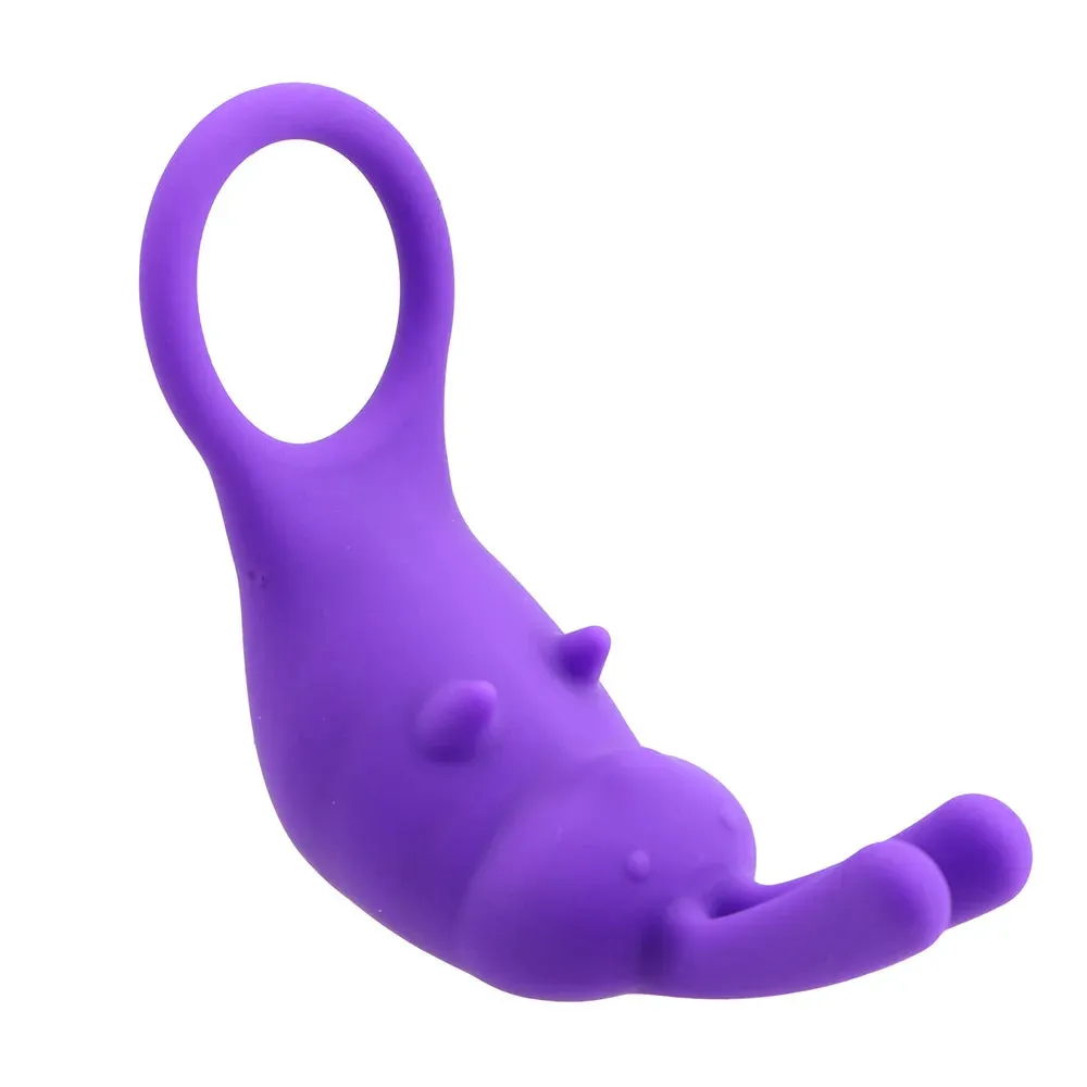 Vibrating Cock Ring Clit Stimulator - Rabbit Clitoral Vibrator Couple Sex Toys