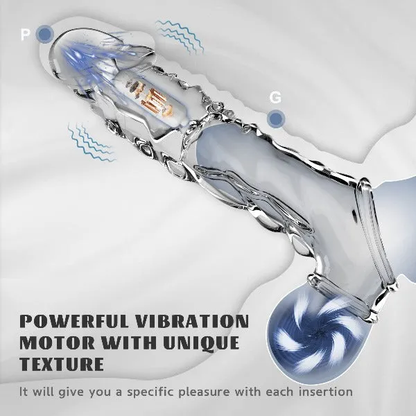 Vibrating Cock Sleeve Male Sex Toy - Cock Ring Delay Ejaculation Enhanced Sex Performance