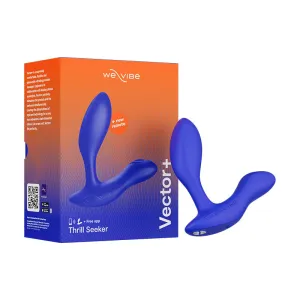 We-Vibe Vector  Rechargeable Remote-Controlled Silicone Dual Stimulation Prostate Massager Royal Blue