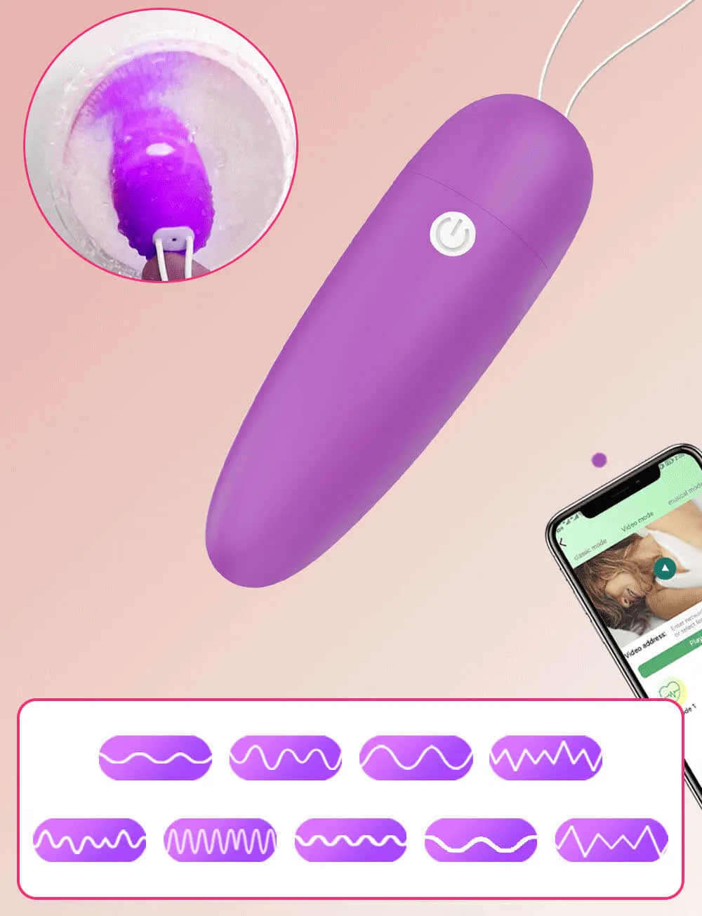 Wireless Bluetooth Mini Bullet Vibrator