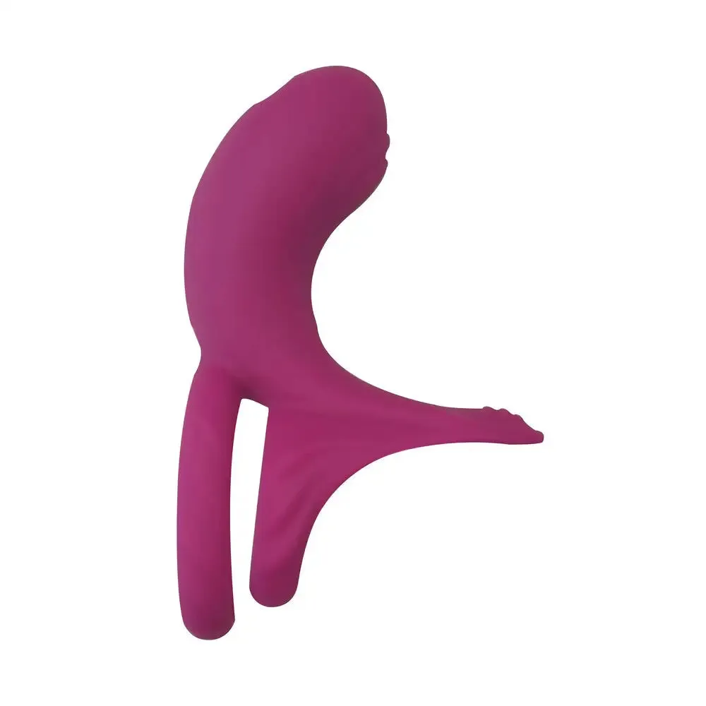 Xocoon Silicone Purple Rechargeable Double Cock Ring