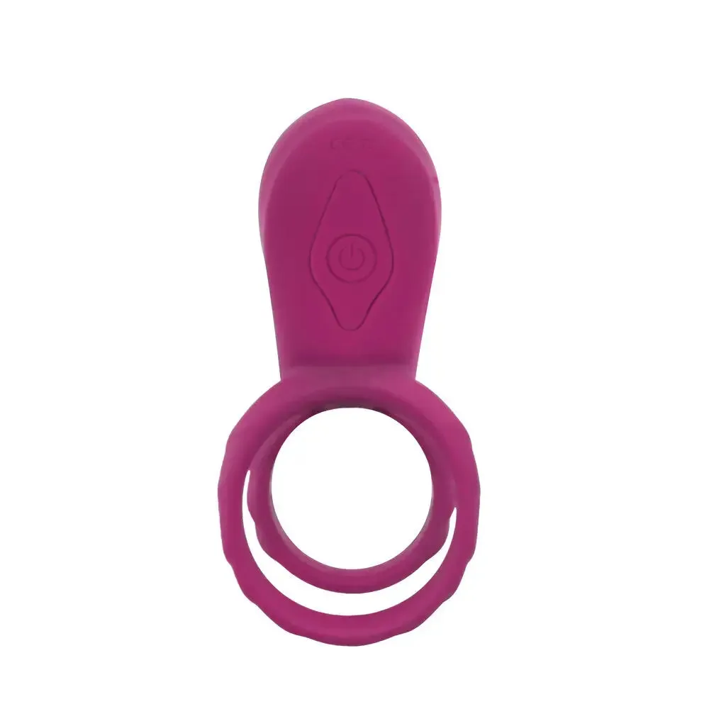 Xocoon Silicone Purple Rechargeable Double Cock Ring