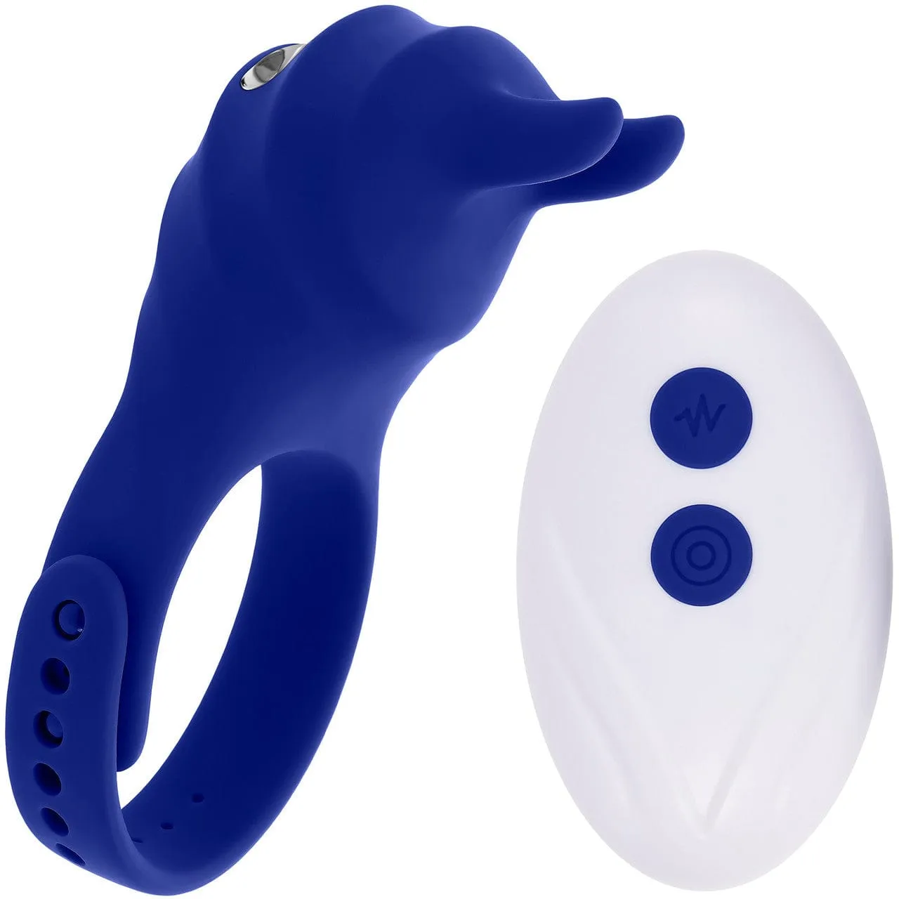 Zero Tolerance - Adjustable Fun Ring Remote Control Cock Ring (Blue)