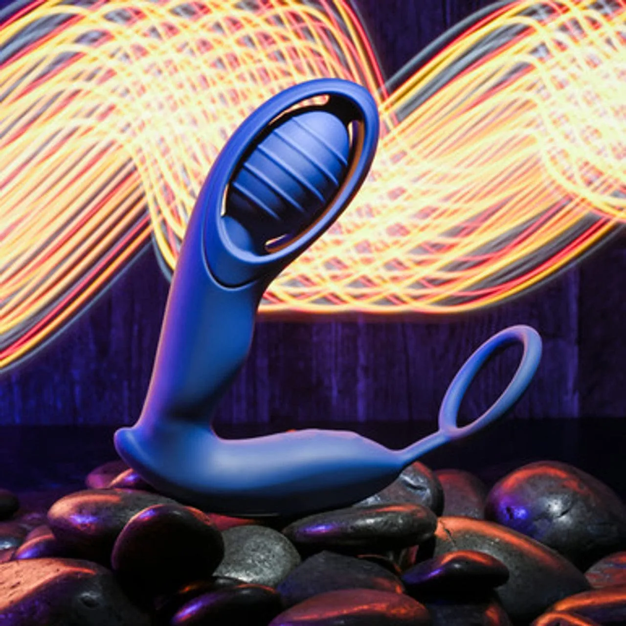 Zero Tolerance - Extra Mile Prostate Massager with Cock Ring (Blue)